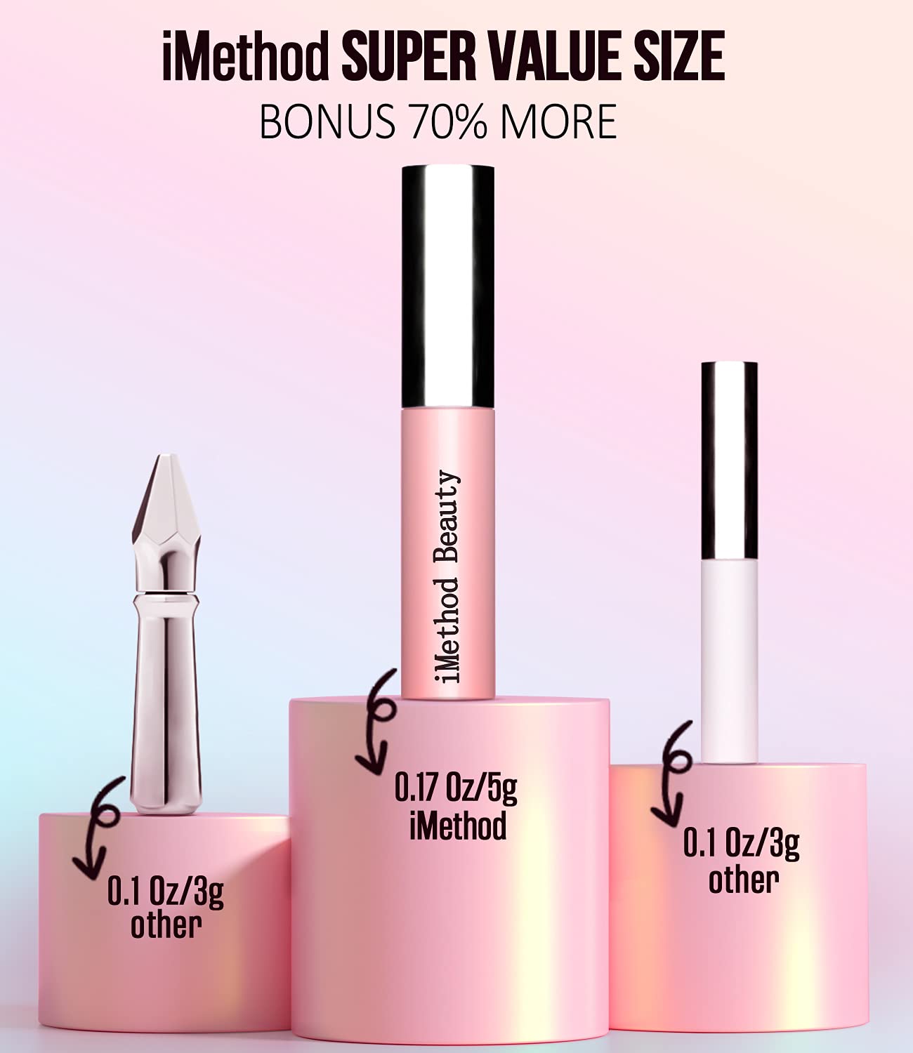 iMethod Eyebrow Gel - Grooming & Volumizing Brow Gel, Eye Brow Tint Mascara for Defined, Fuller& Natural Look Brow, Eyebrow Makeup Color, Waterproof, Long-lasting, Brown : Beauty & Personal Care