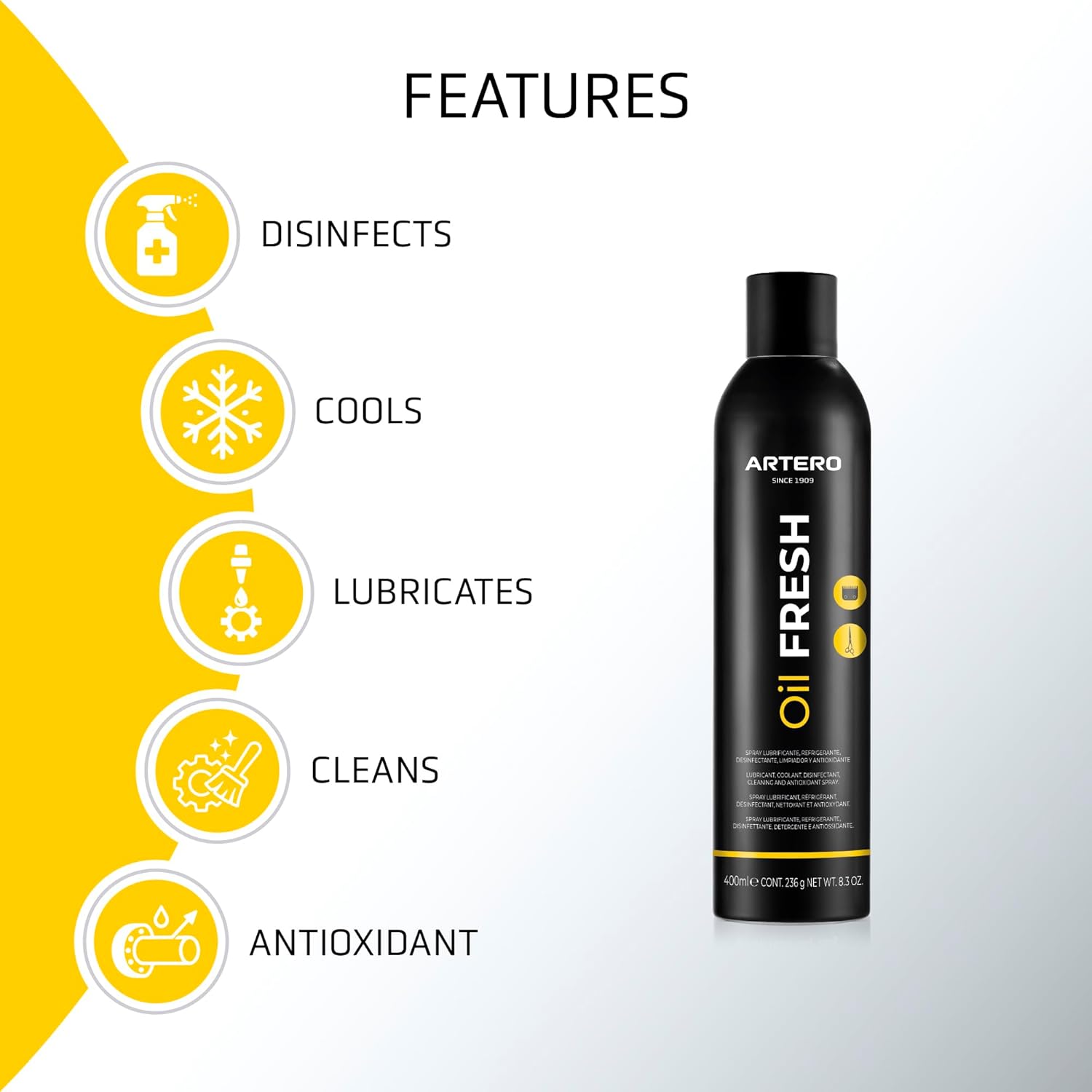 Artero Oil Fresh Cooling and Disinfectant Spray for dogs & cats