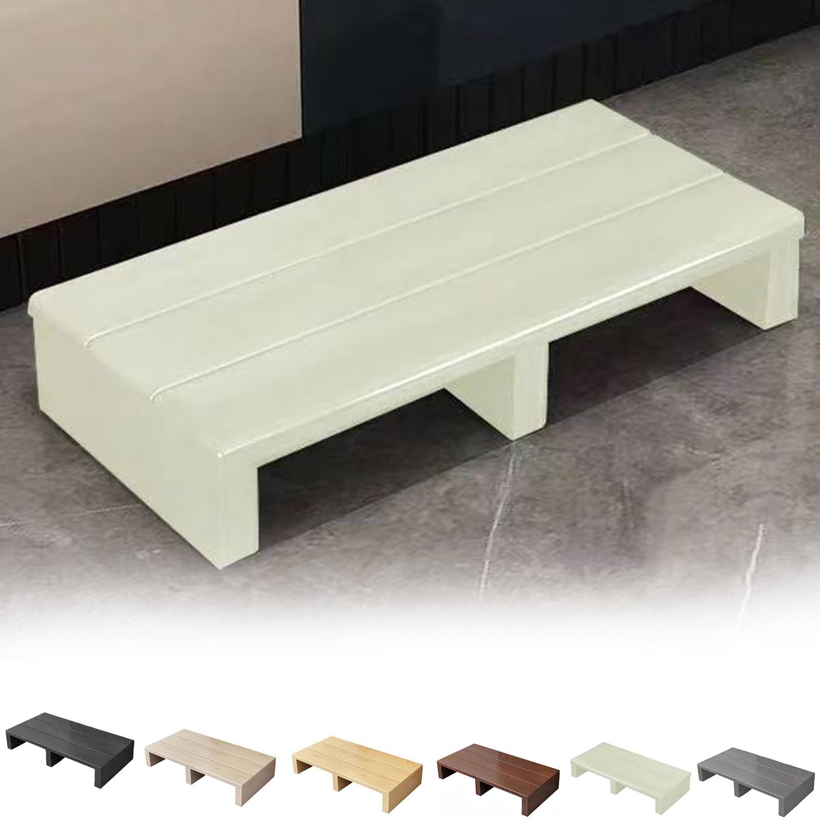 Nevthar Long solid wood step stool,Platform Step Safety Step,Instantly Reduces Height of doorsteps,Sturdy Structure,with Non-Slip Top,Solid Wooden Mobility Helper,for Office,Stepping Stool,loft beds