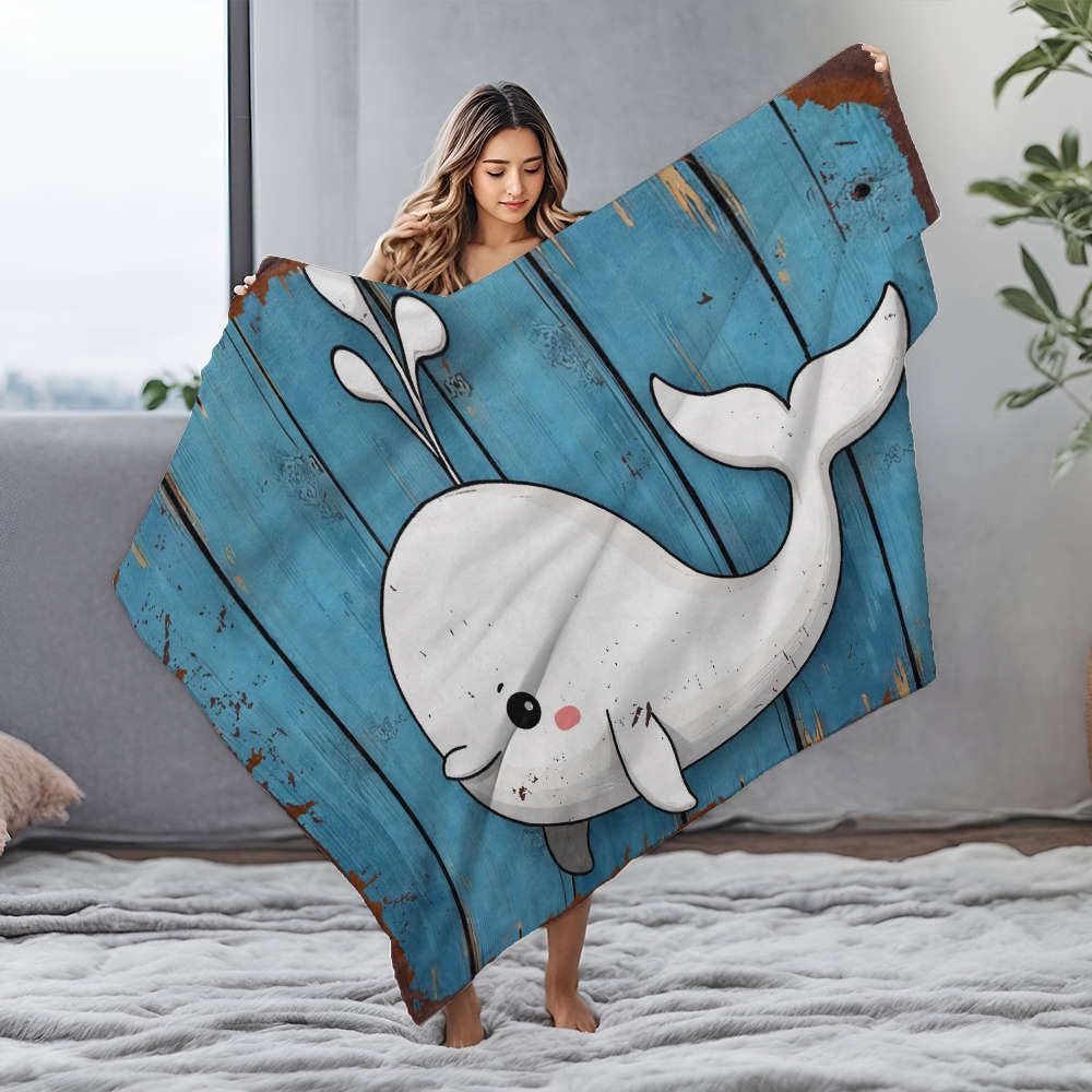 Couverture de Pâques plaid baleine pour vos soirées cocooning