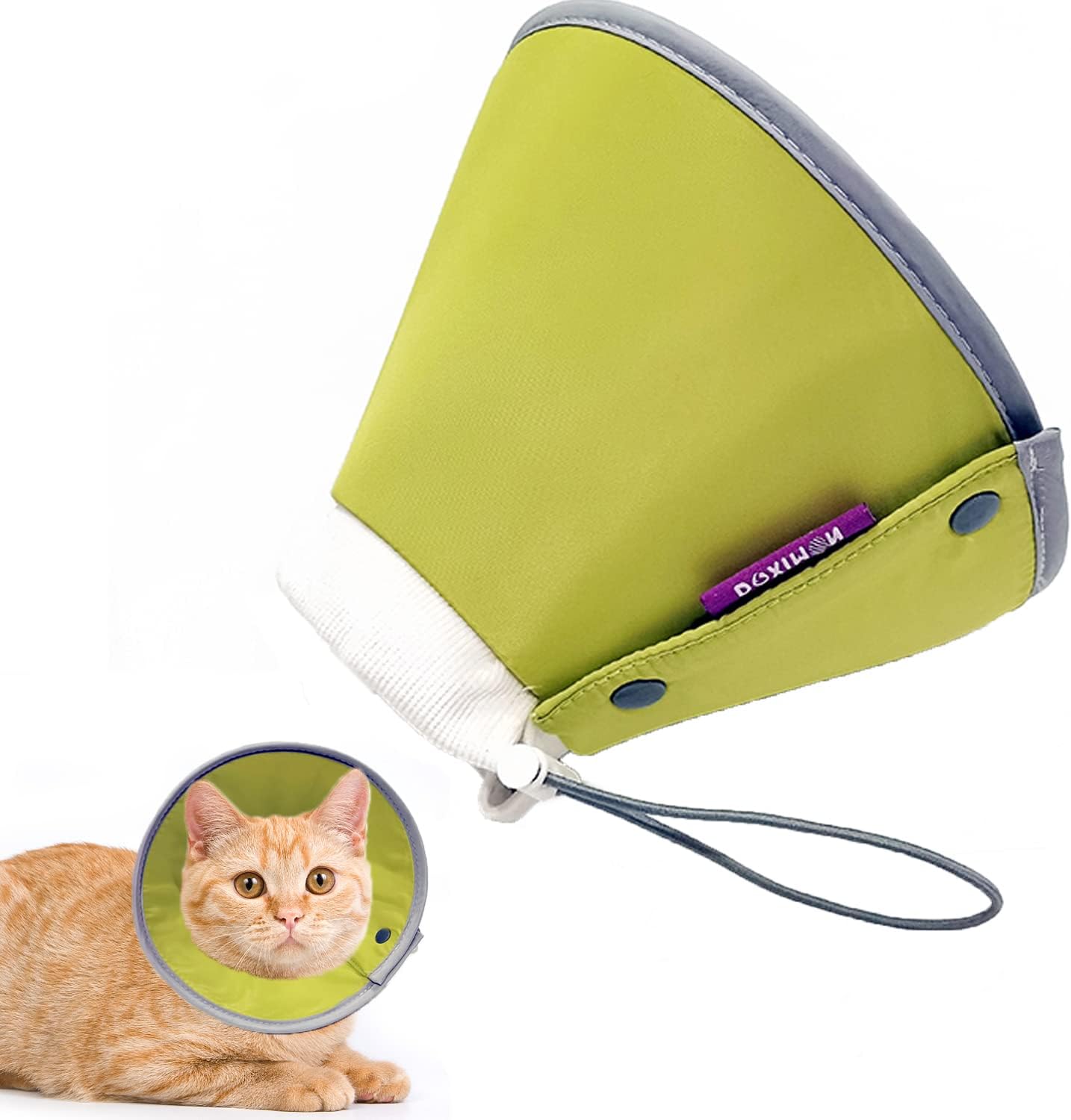 BANBANGO Cat Cone Collar Soft, Adjustable Cat Recovery Collar, Cat Cones After