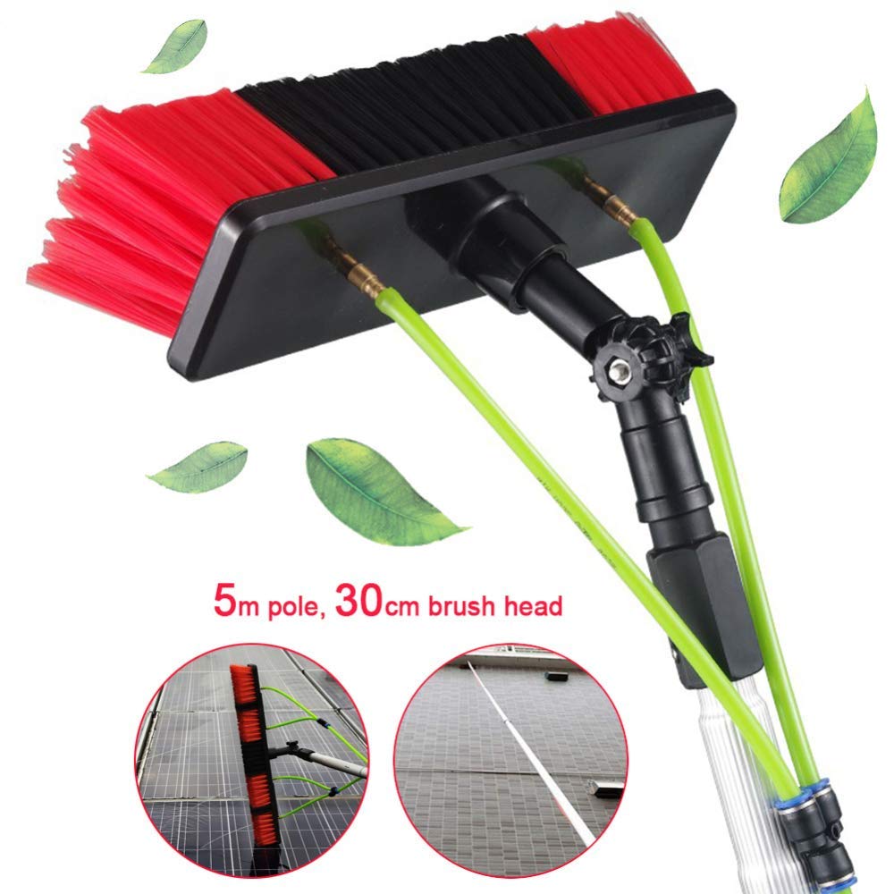 5 m di Pulizia Pannelli fotovoltaici e solari, Set di Lavaggio, Pulizia aste di prolunga per Camion, finestre, Pulizia Pannelli fotovoltaici per pareti in Vetro