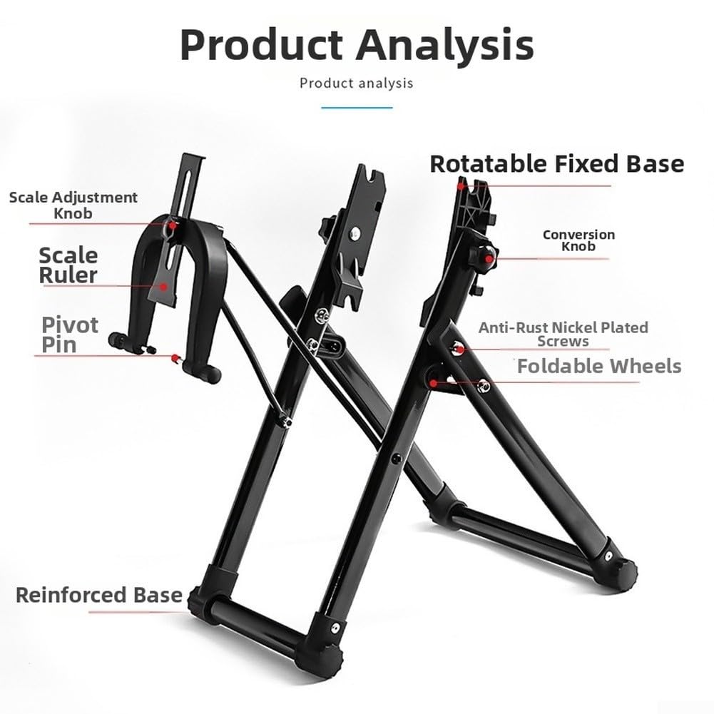 Support Centrage pour roue Vélo Aluminium Pliable Réglable Support