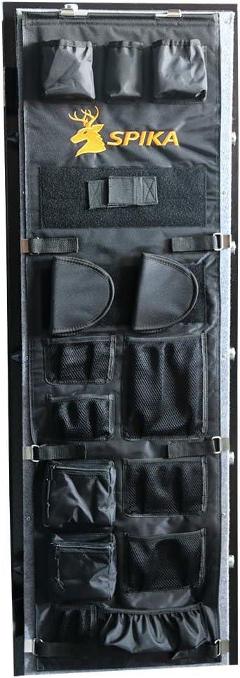 SPIKA Small Gun Safe Door Panel Organizer(14W48H),Pistol Holsters and Documents Storage