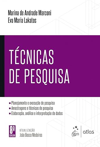 Técnicas de Pesquisa: Planejamento e Execução de Pesquisa - Amostragens e Técnicas de Pesquisa - Elaboração, Análise e Interpretação de Dados