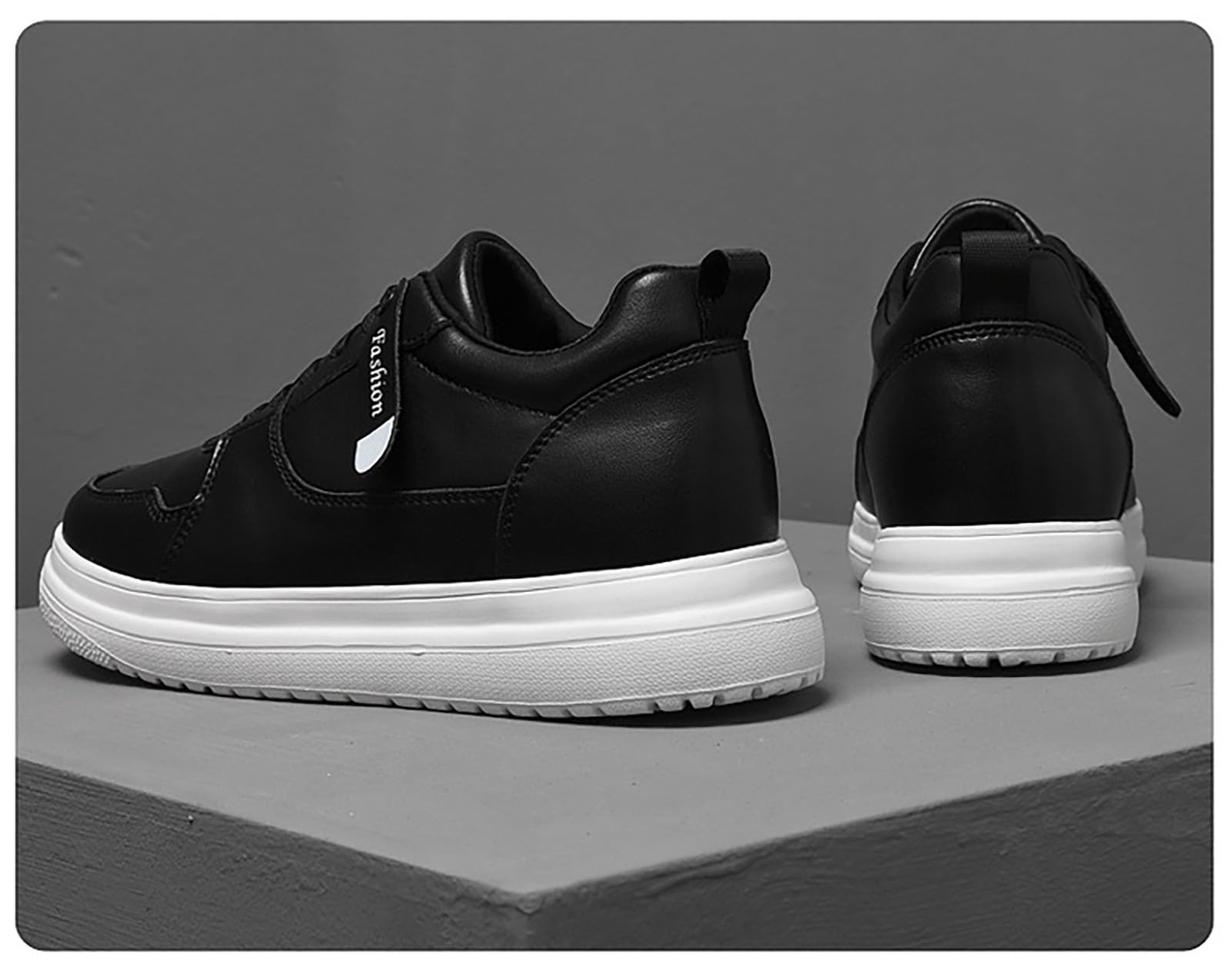 Genérico Zapatillas Casa Hombre, Zapatillas Casual Hombre Zapatos cuero otoño invierno casuales exterior con suelas elegantes antideslizantes