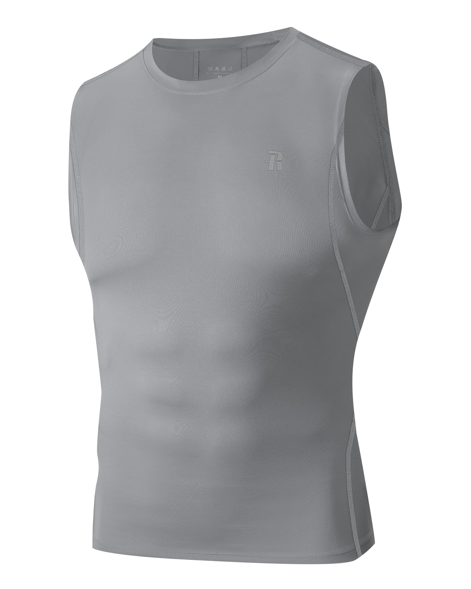 Runhit Sleeveless Compression Shirt Men Tank Top Athletic Muscle Shirts for Men
