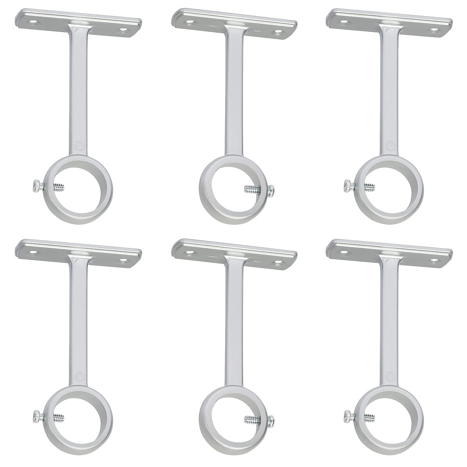 Ceiling Curtain Rod Brackets - Heavy Duty Set of 2 -7
