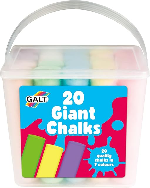Galt Toys, 20 Giant Chalks, Pavement Chalk for Kids, Ages 3 Years Plus