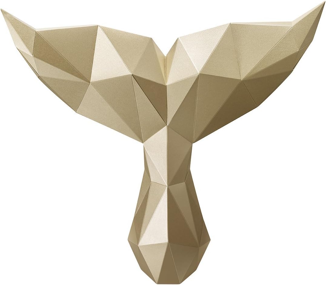 PAPA/Home Decoration DIY Paper Art - Whale Gold
