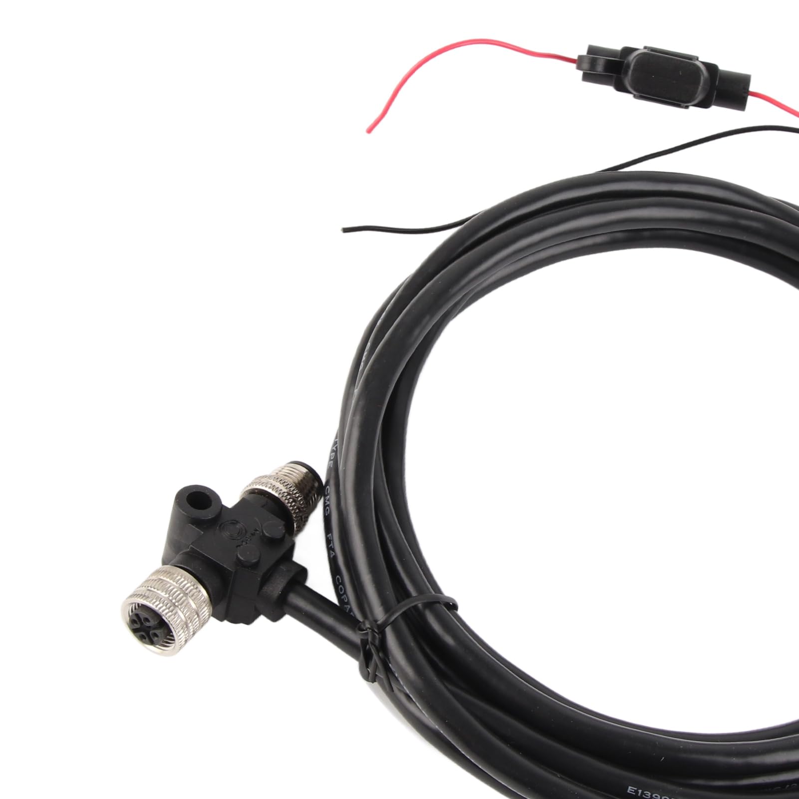 Para cable de arranque NMEA2000 con conector T Fusible 3 metros 5 pines M12 Rosca IP67 para redes Simrad