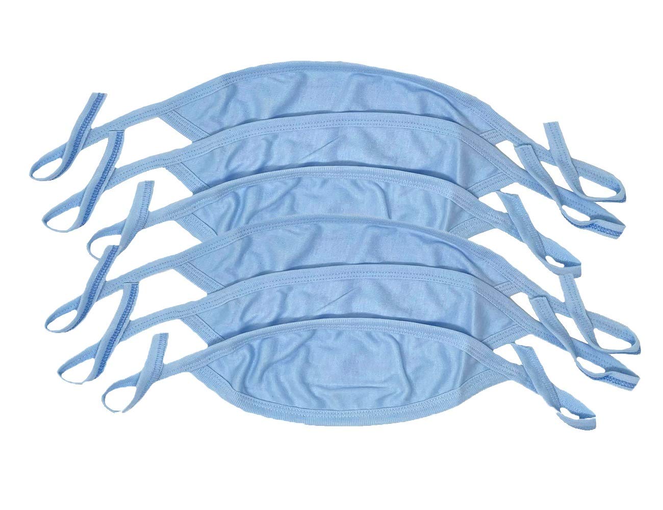 I&S Baby Newborn 3, 4, or 6 Value Packs Belly Button Cover Umbilical Cord Bandage Coverup Fajeros Comfort (One Size, 6-Pack Blues)