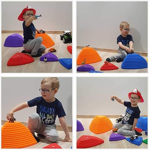 Miniatura 6 de Shape28 Stepping Stones para niños, ideal para el equilibrio, el ejercicio y la coordinación, equipo de juego para interiores y exteriores para niños