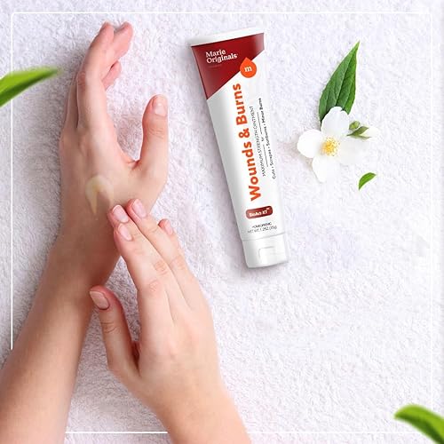 Miniatura 5 de Marie Originals Crema reparadora de piel totalmente natural  Ungüento de recuperación rápida de heridas y quemaduras  Minimiza la visibilidad de