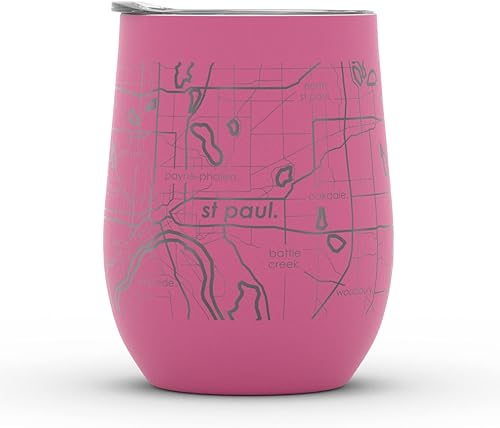 Vista 990 de Well Told Lexington Kentucky Map - Vaso de vino aislado con grabado de mapa de Kentucky, taza de acero inoxidable grabada (12 onzas, verde domingo)