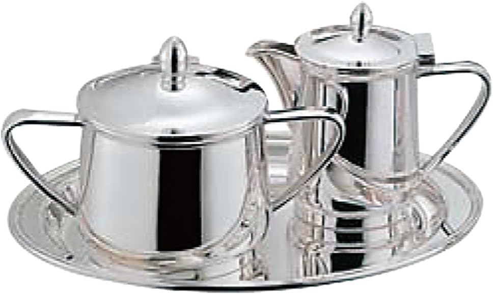 Yamashita Kogei 04-0787-1102 Western White Oval-Type Sugar Pot, For 7 People, 11.8 fl oz (320 cc)