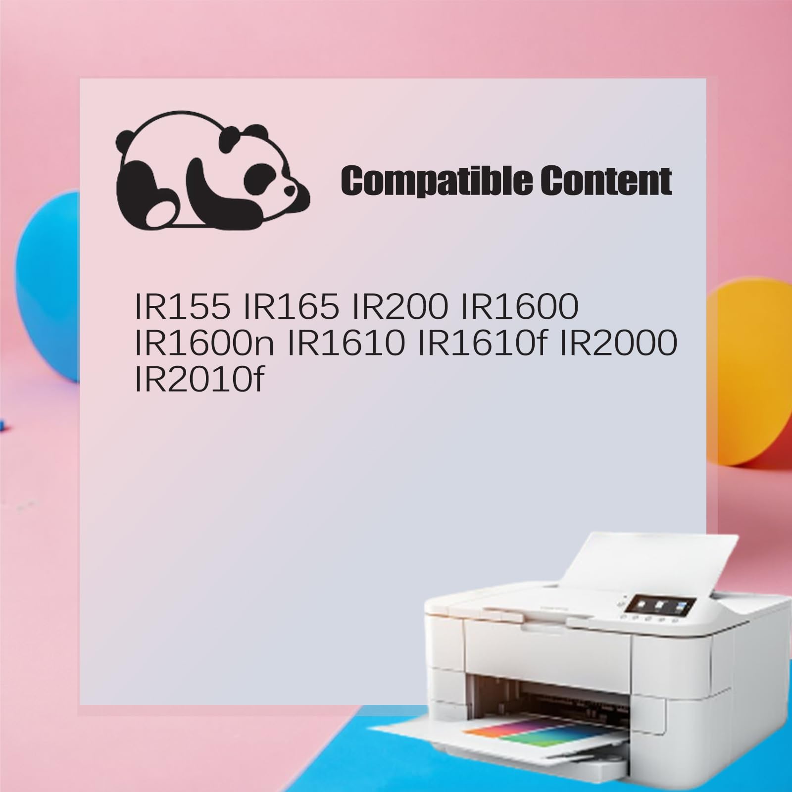 GPR-8 Drum Unit Compatible for Canon GPR8 C-EXV5 IR155 IR165 IR200 IR1600 IR1600n IR1610 IR1610f IR2000 IR2010f Printers, Easy Installation Good Partner at Work (Black)