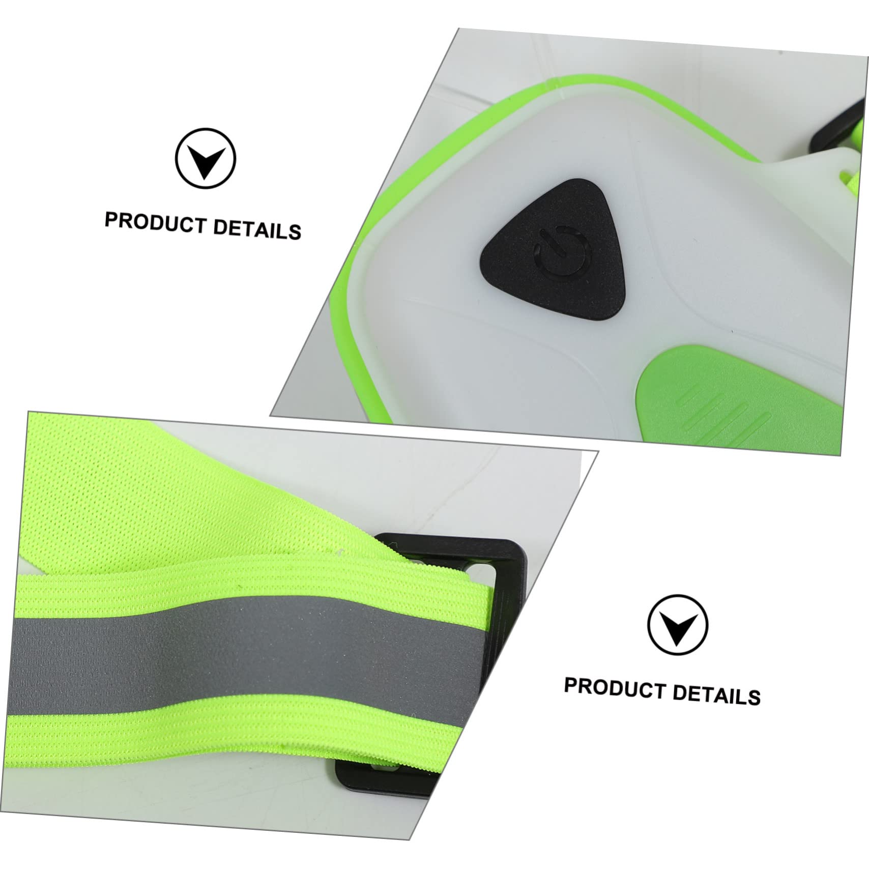 Toyvian Gilet de Course Réfléchissant LED USB Rechargeable, 1200mah