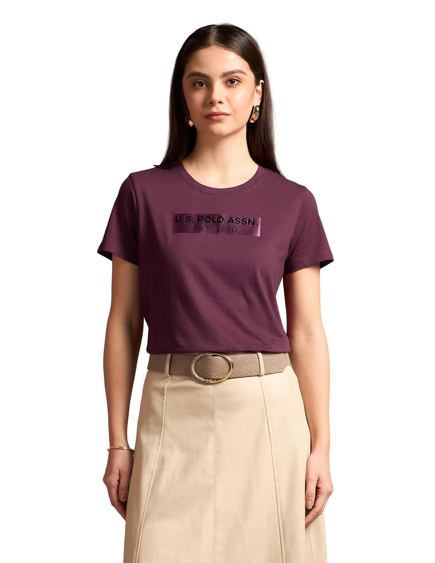 u.s. polo assn. Women's Cotton Regular Fit T-Shirt-picture-39