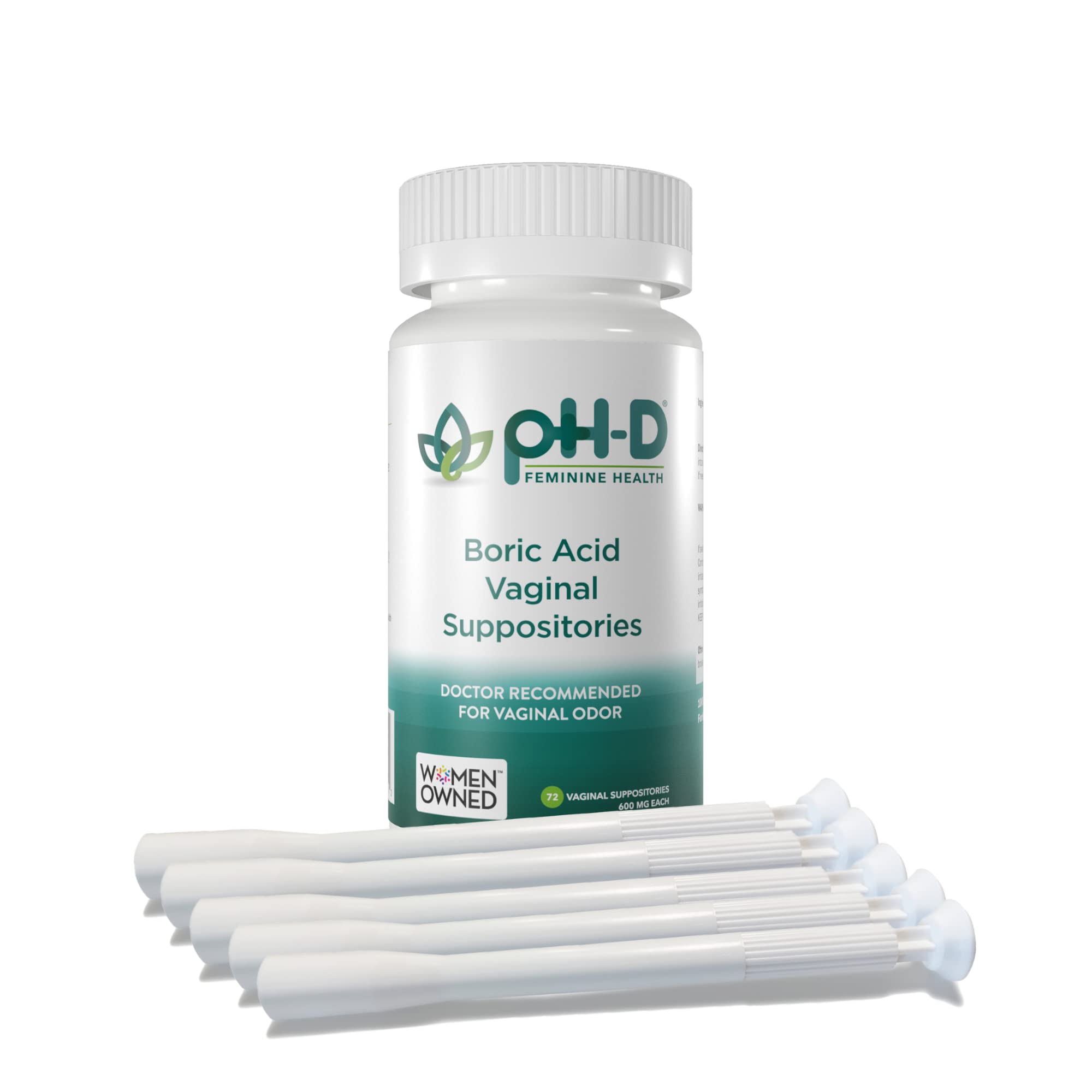 Amazon.com: pH-D Feminine Health Boric Acid Starter Bundle - pH-D Boric Acid  Vaginal Suppositories 72ct and 5 Vaginal Suppository applicators : Health &  Household