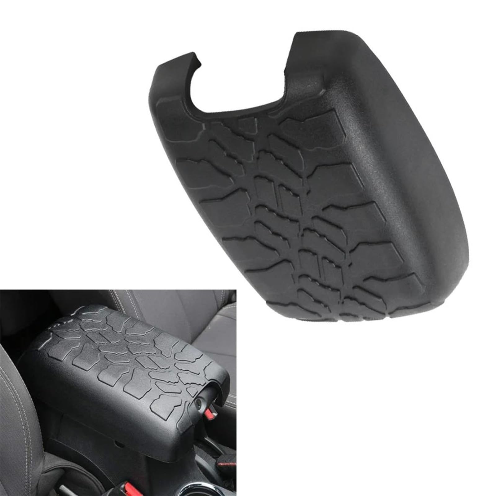 Copertura della Scatola del bracciolo Scatola Bracciolo per Auto Copertura Protettiva Copertura Controllo Centrale Accessori in Pelle Finiture per Jeep per Wrangler JK 2012-2017