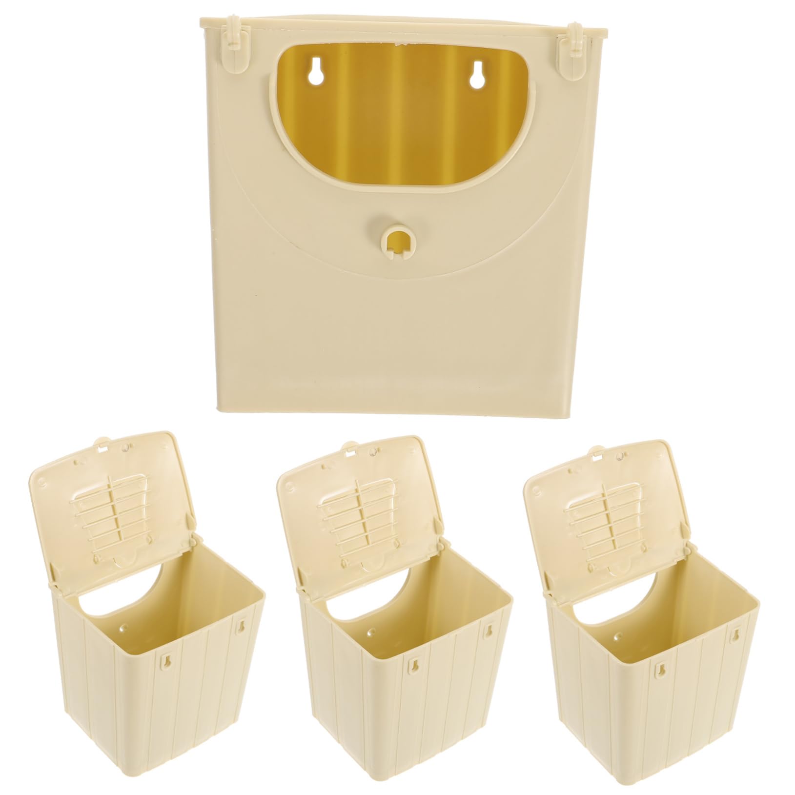 8 Piezas Caja de cría de Aves de pájaros pájaro para Jaula Nido de agapornis nidos de pajaros pajaros Cajas de Bebe criadero de plastico Nido de pájaros el plastico