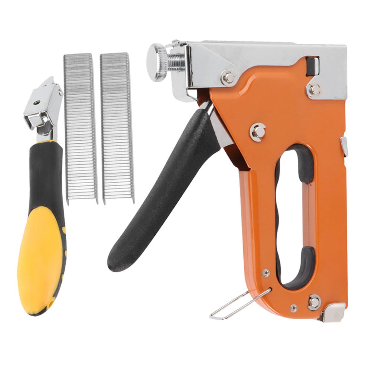 Homoyoyo Woodworking Nail Set Manual Nailer for Concrete and Wood Metal Nail Fastening Reusable Stapler Upholstery Nailer Portable Brad