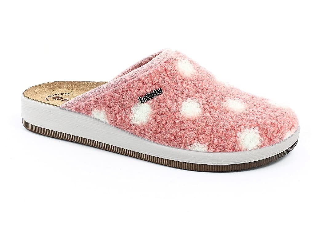 Chaussons doux à pois inblu pour cocooning d'hiver