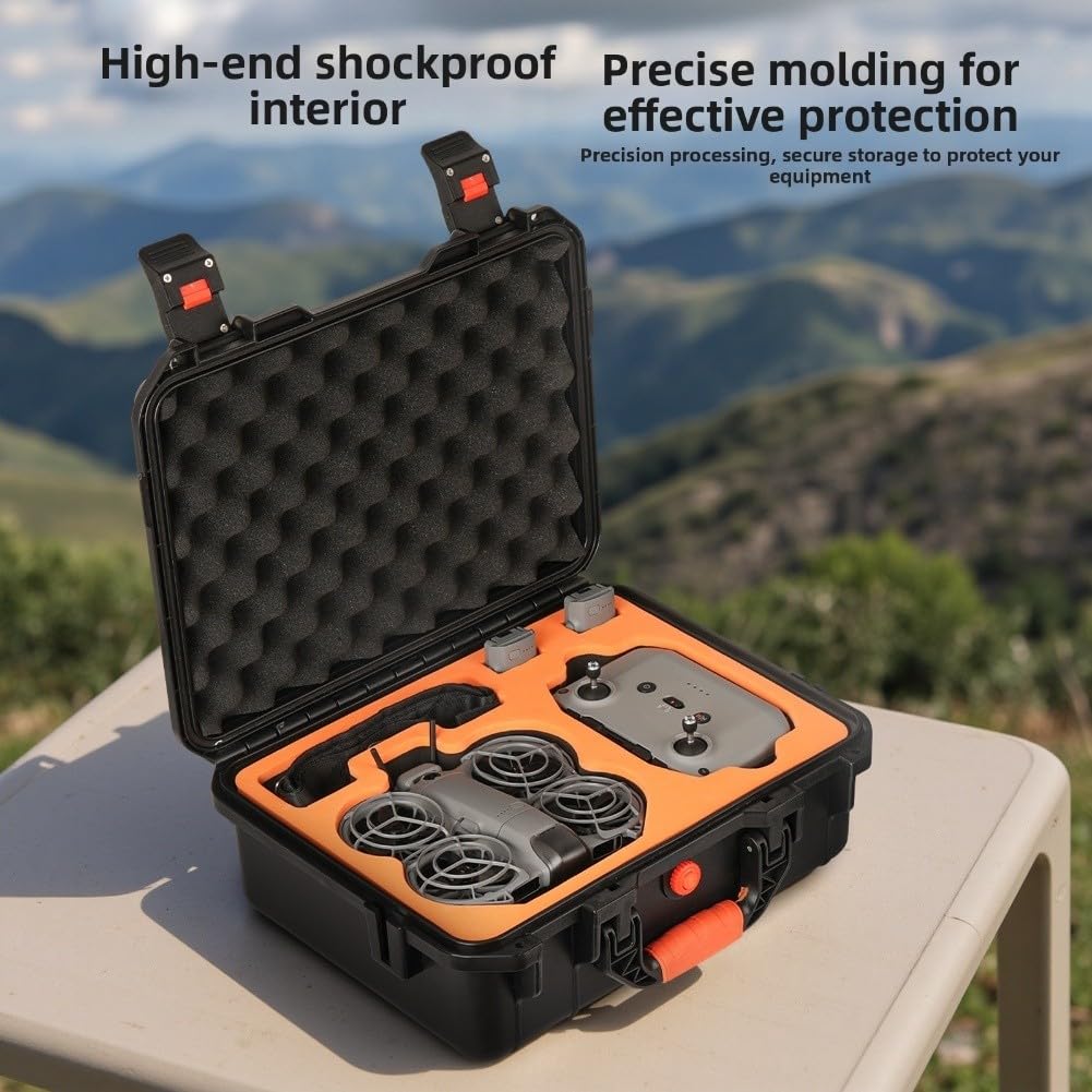 ZYWUOY Funda para DJI Neo 2, bolsa de almacenamiento rígida con asa, caja de viaje protectora para accesorios de dron al aire libre