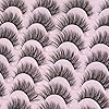 False Eyelashes 14mm Faux 3D Mink Lashes Natural Look Fluffy Cat Eye Wispy Lashes Pack by Kiromiro, 14 Pairs - Image 6