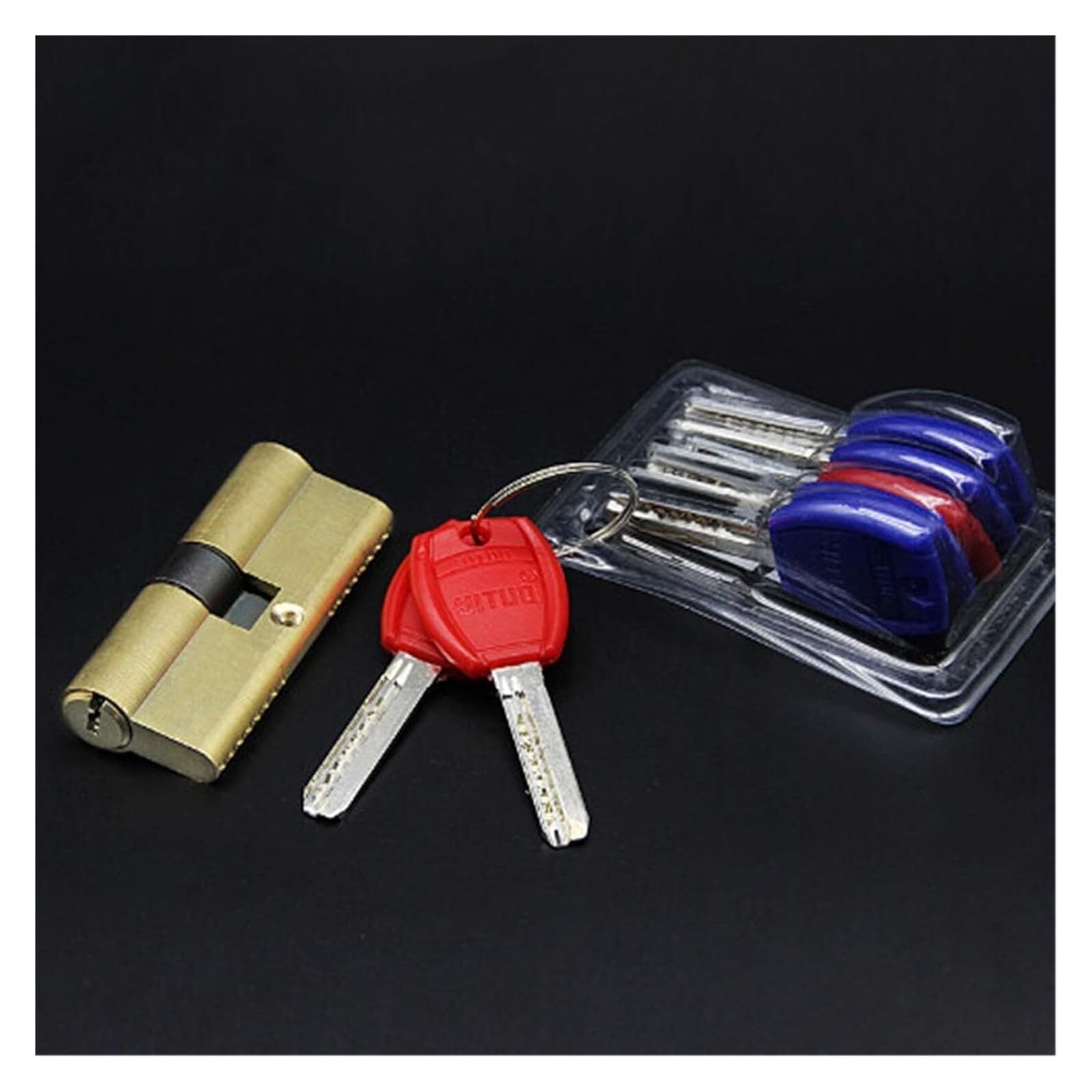 Door Barrel Lock,Euro Cylinder Lock, Lock Cylinder 65-105MM Door Cylinder Hardware Offset Lock Cylinder AB Key -Theft Entrance Brass Door Lock Extended Core(85(37.5 47.5))