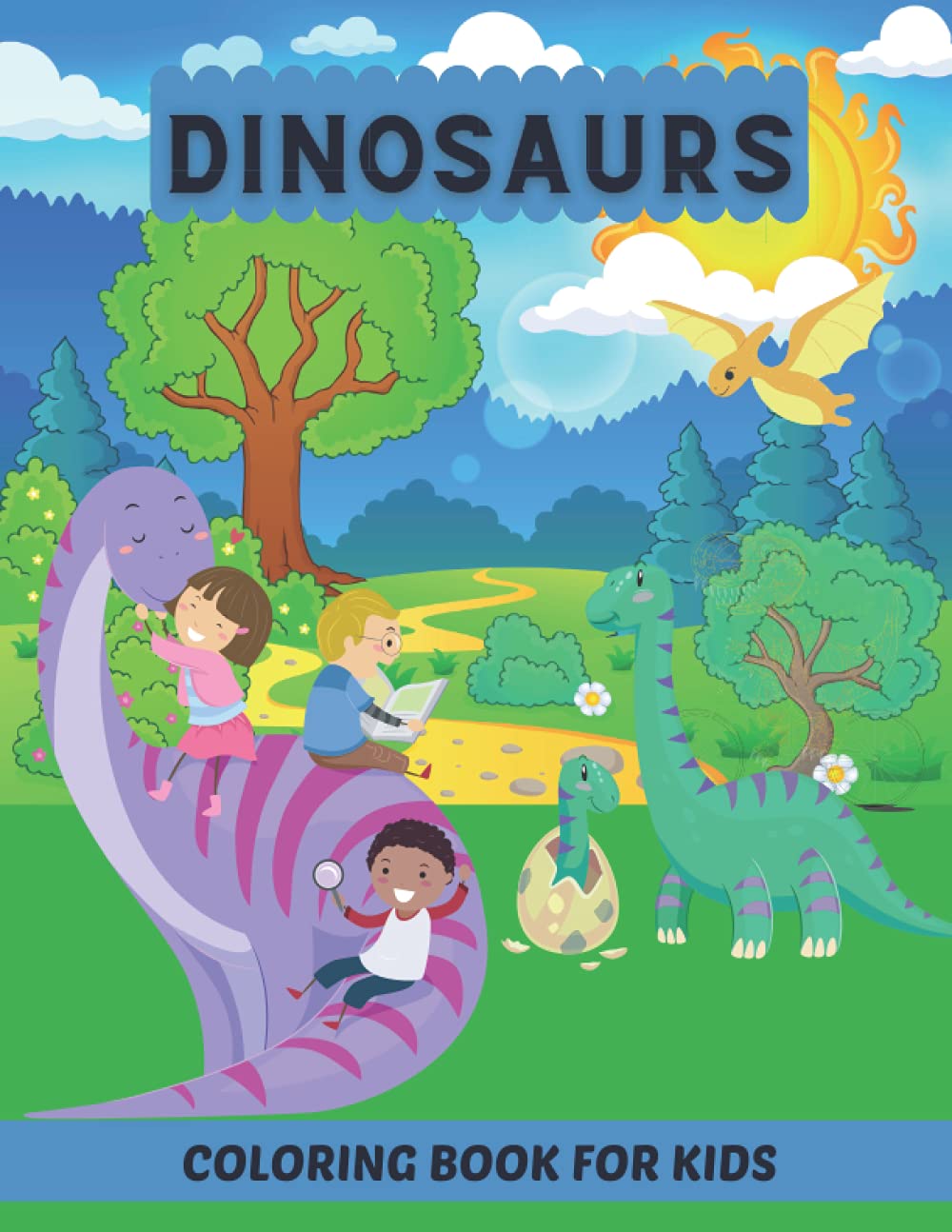DINOSAUR COLORING BOOK: PERFECT GIFT FOR KIDS || AMAZING DINOSAURS