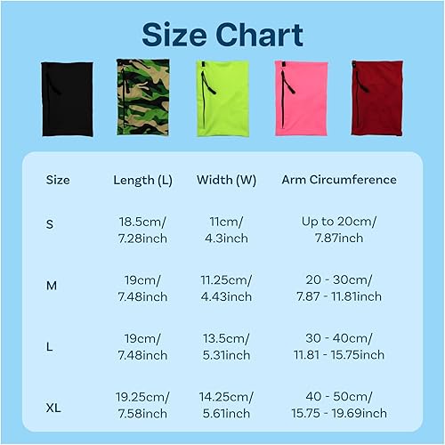 Miniatura 7 de MMOBIEL Soporte para teléfono para correr, elástico, tamaño M, brazalete de hasta 8 a 12 pulgadas de circunferencia de brazo, brazalete deportivo