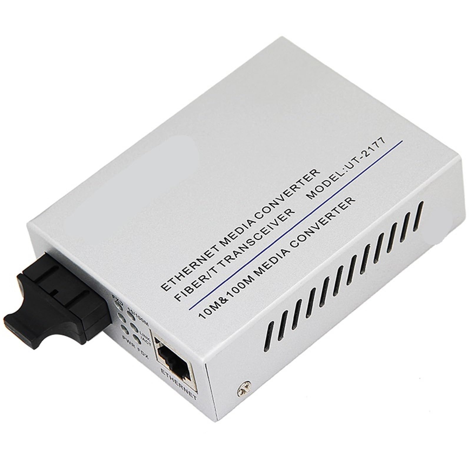 2 światłowodowe nadajniki Ethernet 10M/100M, jednomodowe/wielomodowe konwertery światłowodowe SC, adapter UT-2177(UT-2177SM)