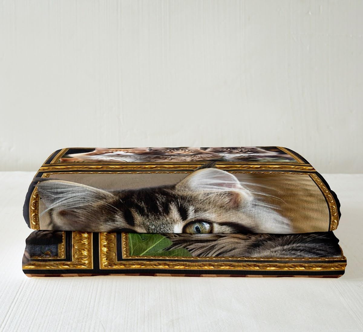 Feelyou Maine Coon Fleece Throw Blanket for Bed Sofa Couch Cute Cat Plush Blanket Throw 50"x60" Kawaii Kitten Pet Sherpa Blanket Gift for Maine Coon Lover Fuzzy Blanket Flannal Blanket