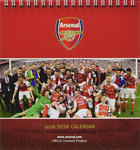 Arsenal F.C. Official Desk Easel 2018 Calendar - Month To View Desk Format (Desk Easel Calendar 2018)