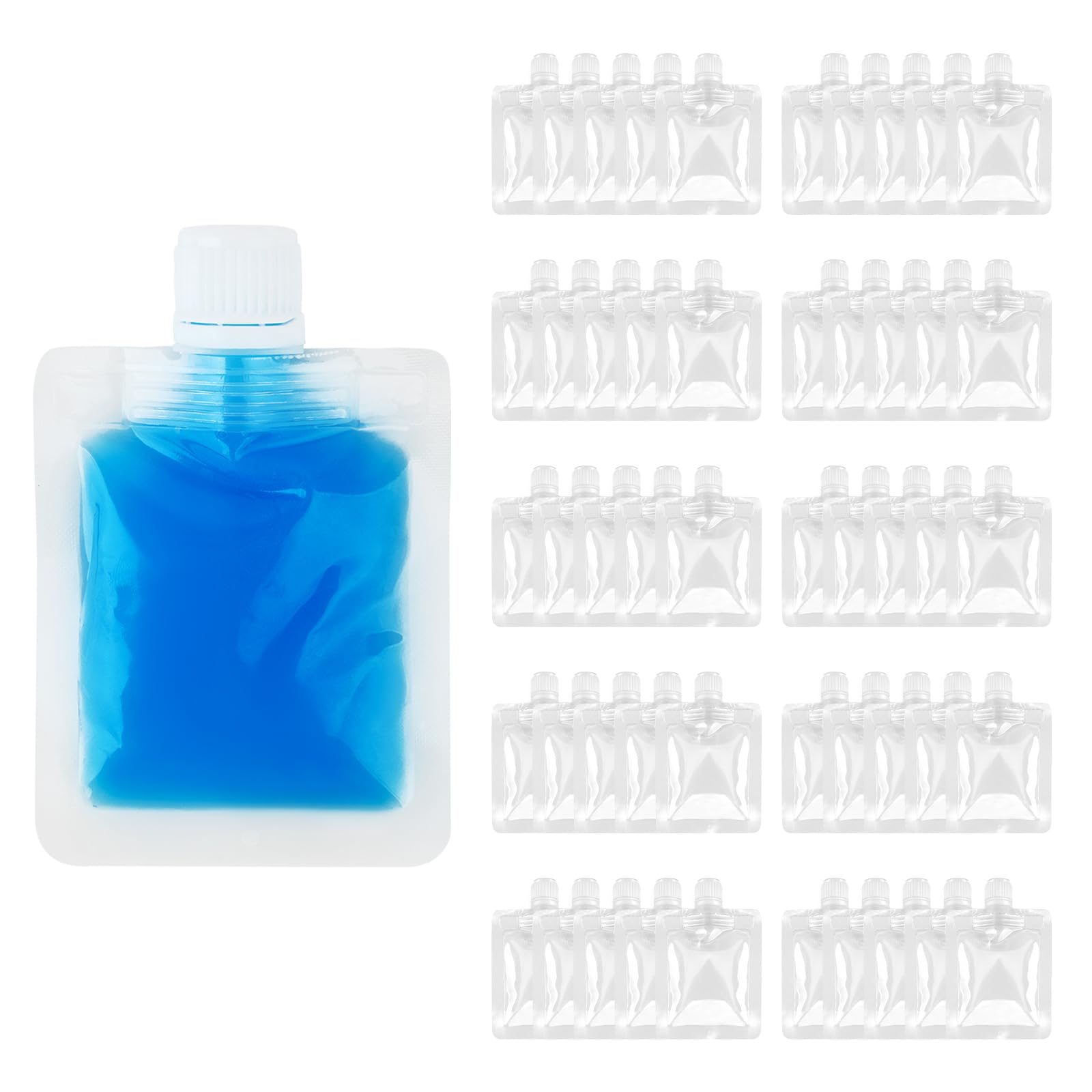 Amazon.com: Muka 50 PCS 1 OZ Spout Drink Bags, Juice Pouches, 4.9