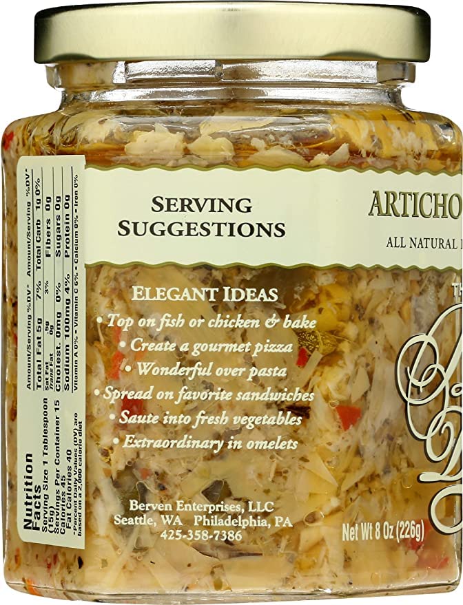 Miniatura 7 de Dip de alcachofa y alcaparras de The Bread Dip Company - Tarro de 8 onzas (paquete de 2) con cuchara de degustación  Set de regalo gourmet de Dip