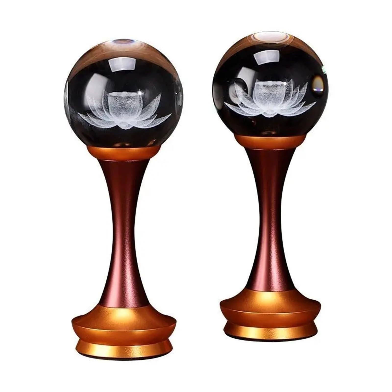 Lampe de Bouddha en cristal de haute pureté à éclairage LED
