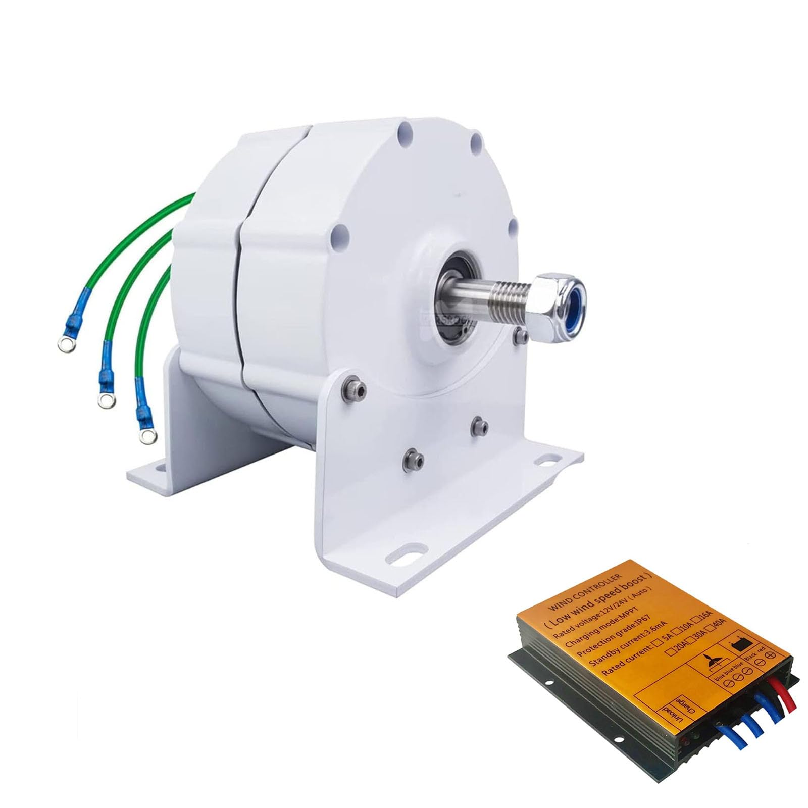 Alternateur 8000W éolienne et hydro triphasé pour autonomie électrique de maison 48V