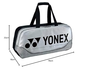 YONEX バドミントン ラケットバッグ Amazon | YONEX 92031W (シルバー) プロトーナメント