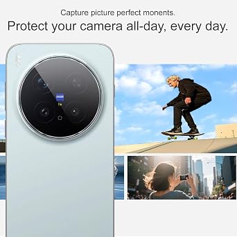 SEIAIYG 3 Pack Camera Lens Protector Compatible with Vivo X300 Pro, 9H Hardness Tempered Glass, HD Clear Anti-Scratch Cover, Precise Fit Camera Protector Film