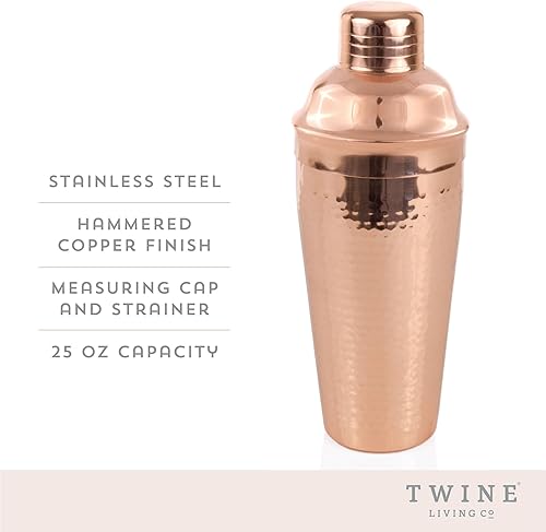 Miniatura 2 de Strine coctelera de cobre martillado, 25oz