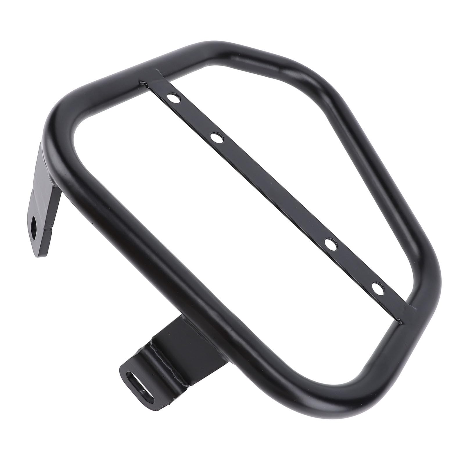 Cocoarm Motorrad-Seiten-Kofferraumtaschenhalterung, Eisen-Seiten-Satteltaschen-Stützträger, 17-mm-Rohr, Zusätzlicher Stauraum, ohne Bohren, Schwarz Eloxiert, für Scrambler 400 800 2015 Bis 2022