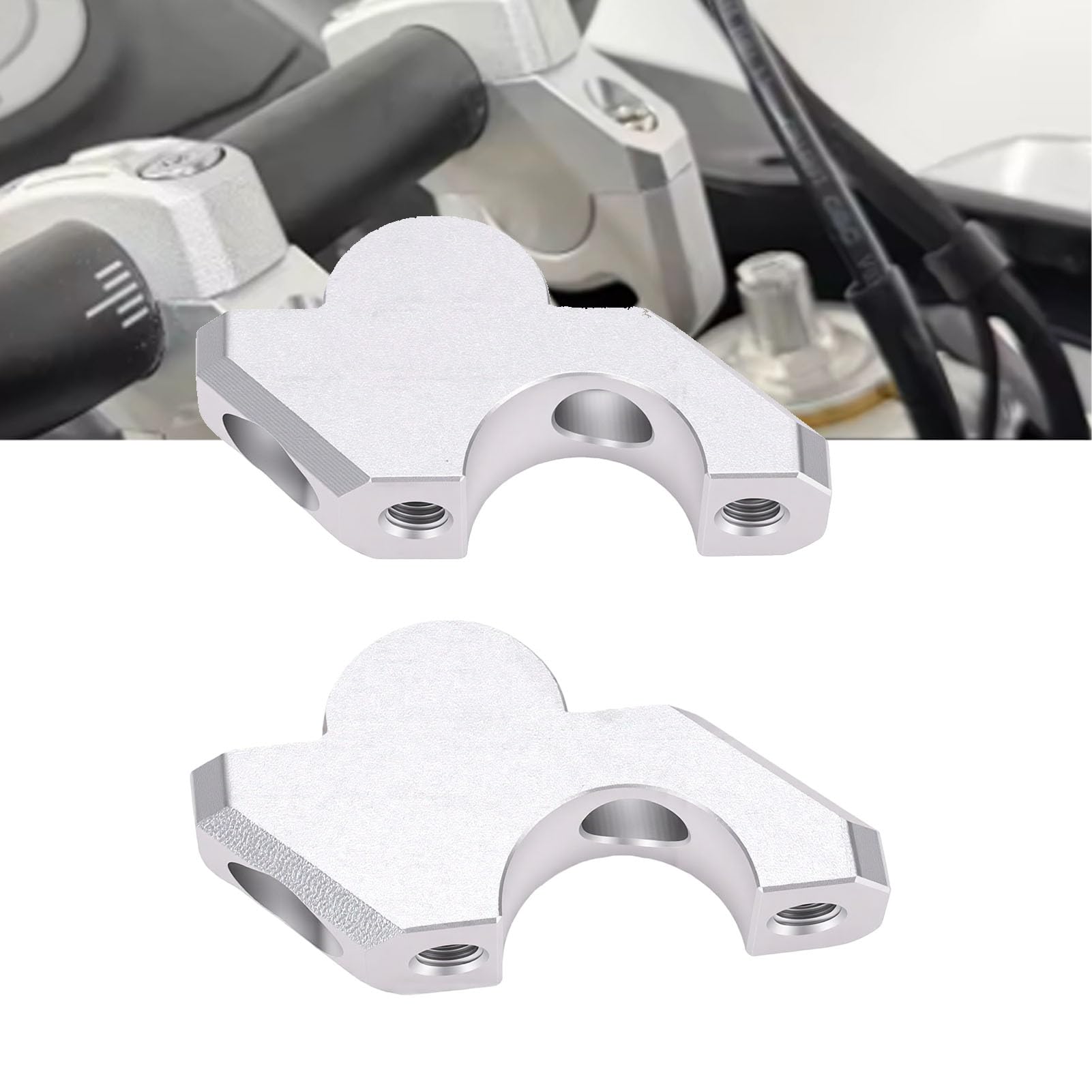 Schimer Supporti del Manubrio Motociclistici All'indietro, Morsetto