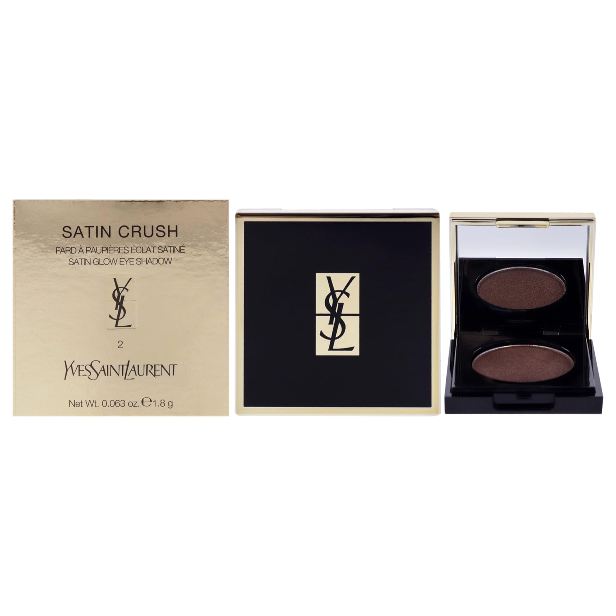 Yves Saint Laurent Crush Satin Cushion Lidschatten, 2 Warm Brown 30 g