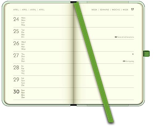 GreenLine Diary Green Vibes 2024 - Book Calendar - Pocket Calendar - 10 x 15 cm - Image 3