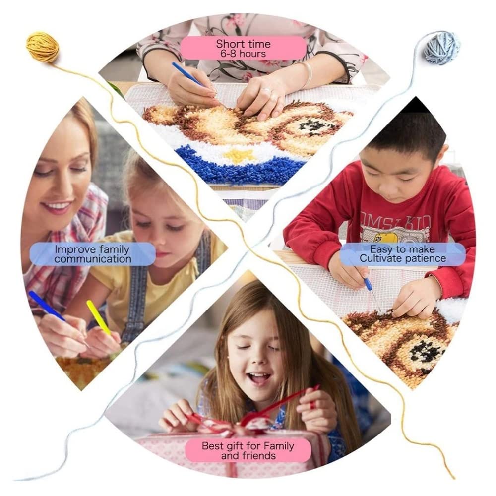 Kit per realizzare tappeti | Wite Mountain (tela stampata 87 x 61 cm)