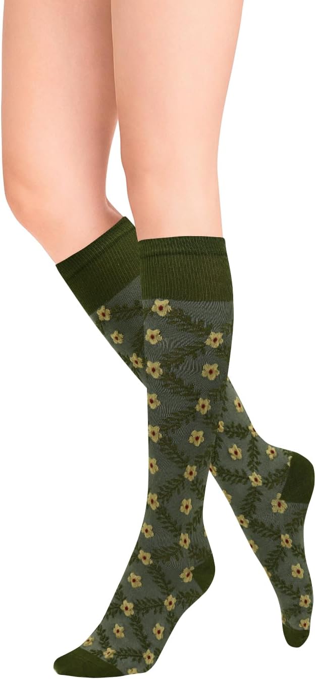 Benefeet Sox Girls Cute Floral Knee High Socks Women Novelty Colorful Kawaii Flower Patterned Long Tube Cotton Socks Gifts - Image 8