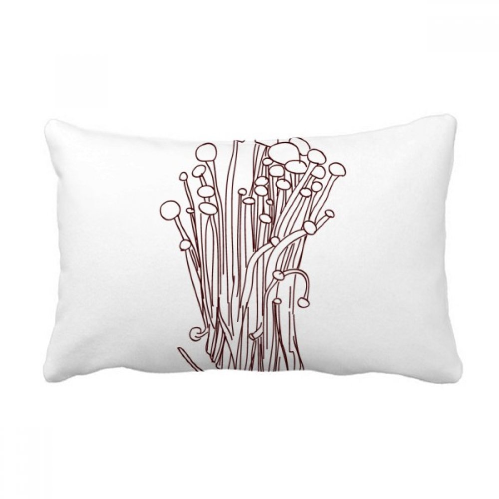 Coussin champignons Flammulina velutipes multicolor pour égayer votre canapé de salon moderne